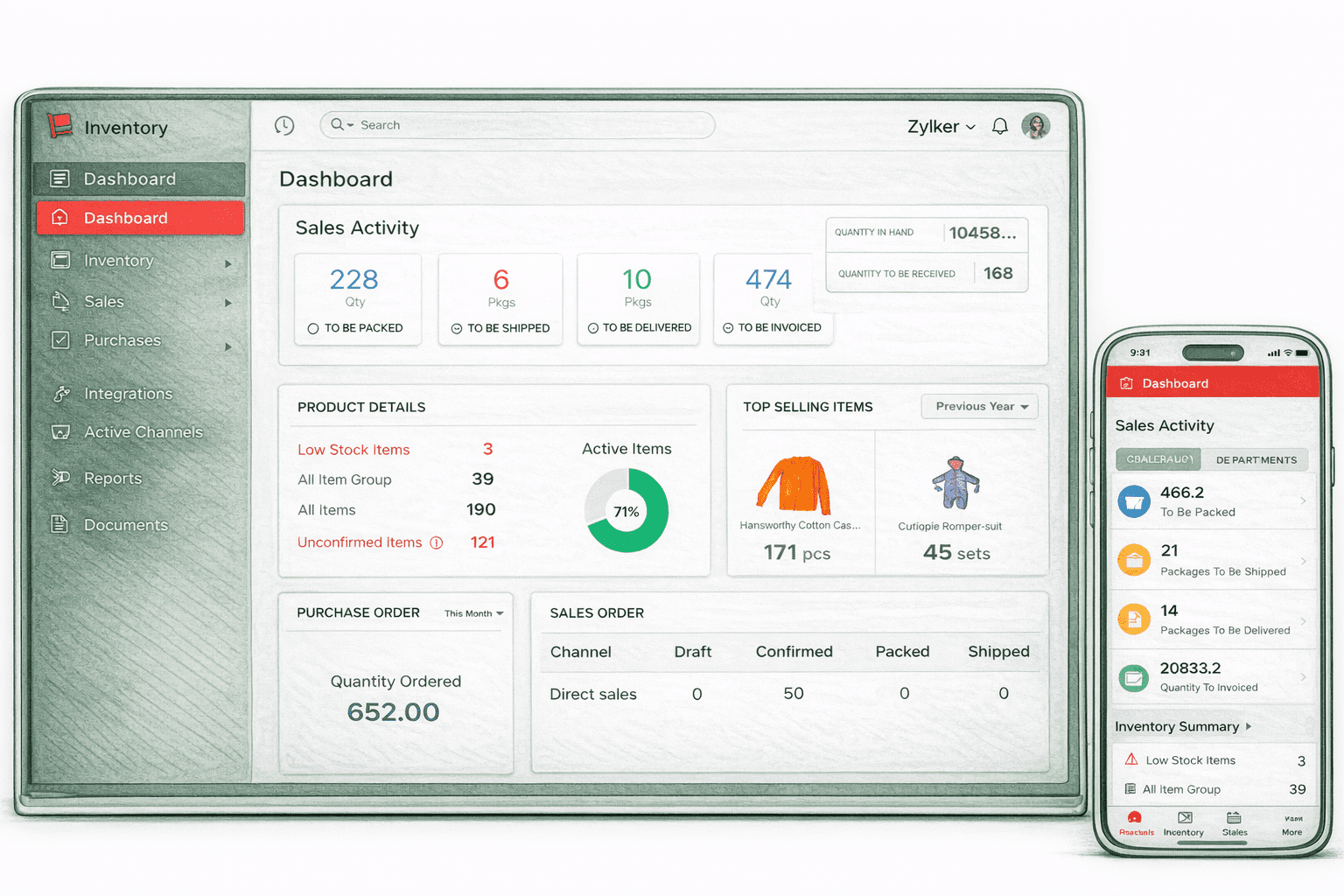 Zoho Inventory Implemented for Operational Control
