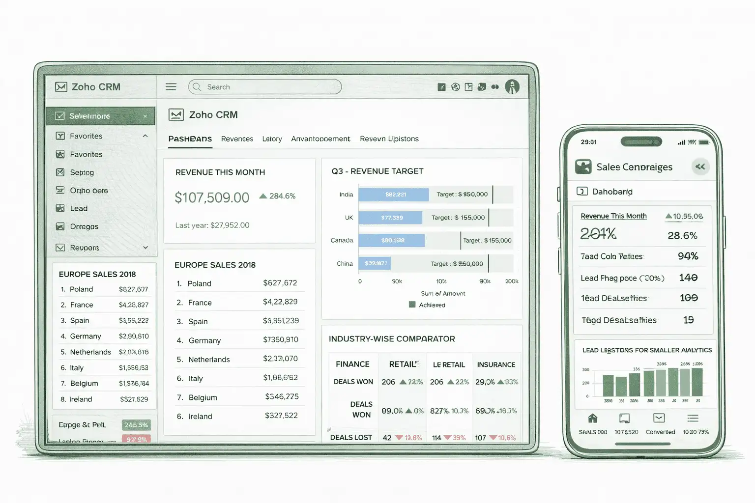 Zoho CRM Implemented as a Revenue System
