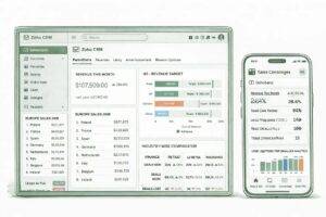 Zoho CRM implemented as a revenue system