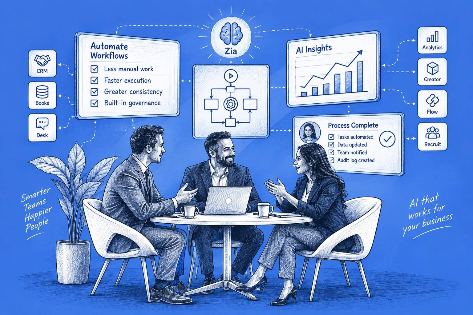 Automation & AI Across Zoho