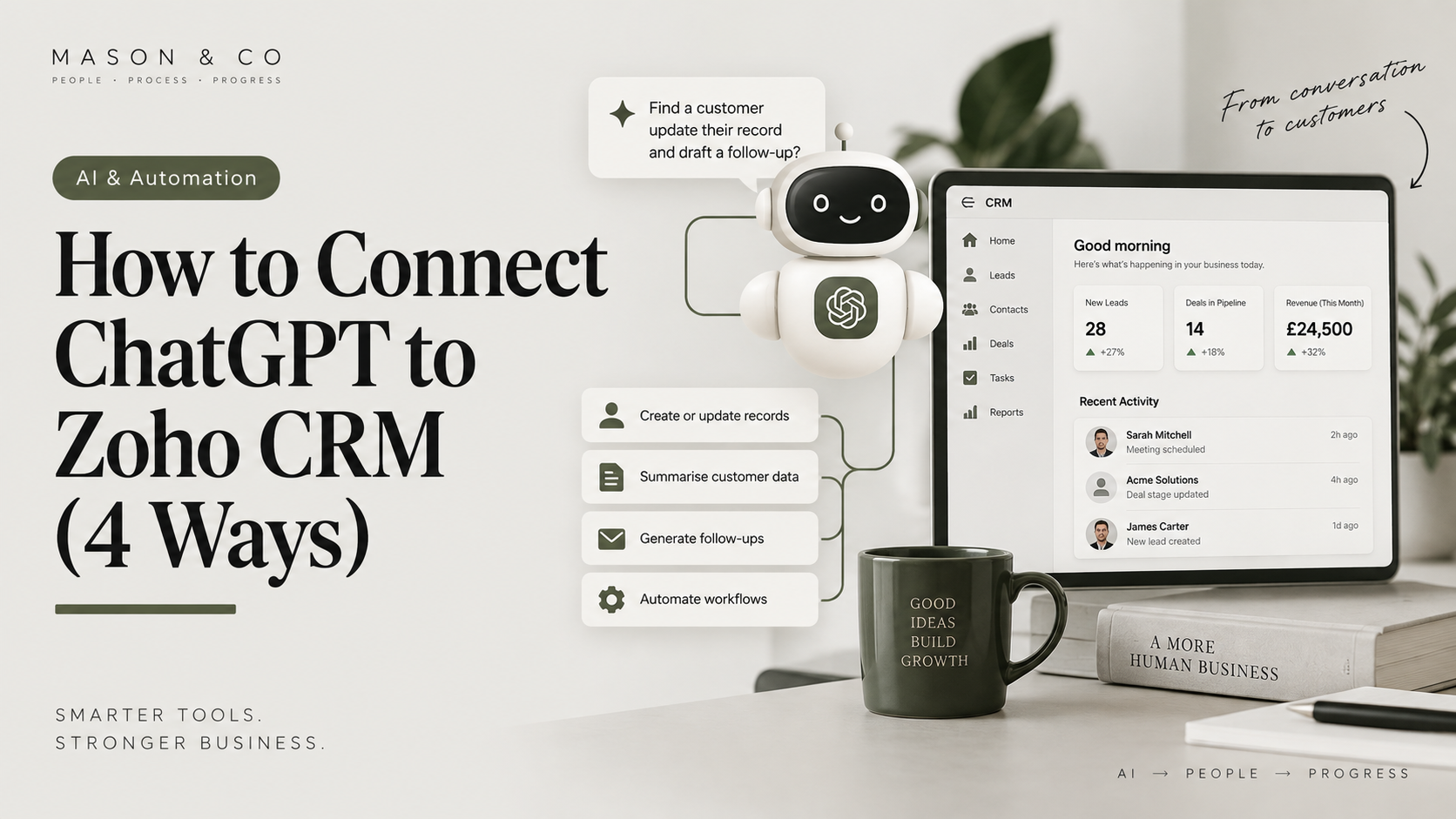 How to Connect ChatGPT to Zoho CRM 4 Practical Approaches