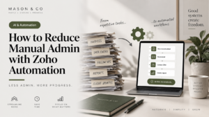 How to Reduce Manual Administration with Zoho One